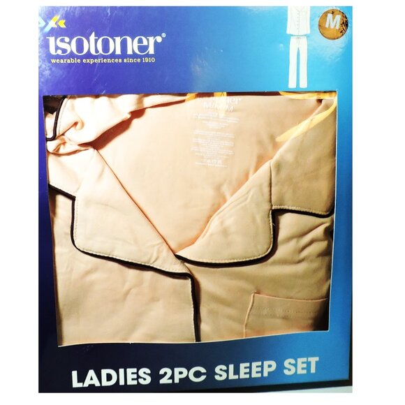 Ladies 2 Piece Isotoner Sleep Set New In Box Never Worn Size Medium Pink Color - Picture 1 of 4